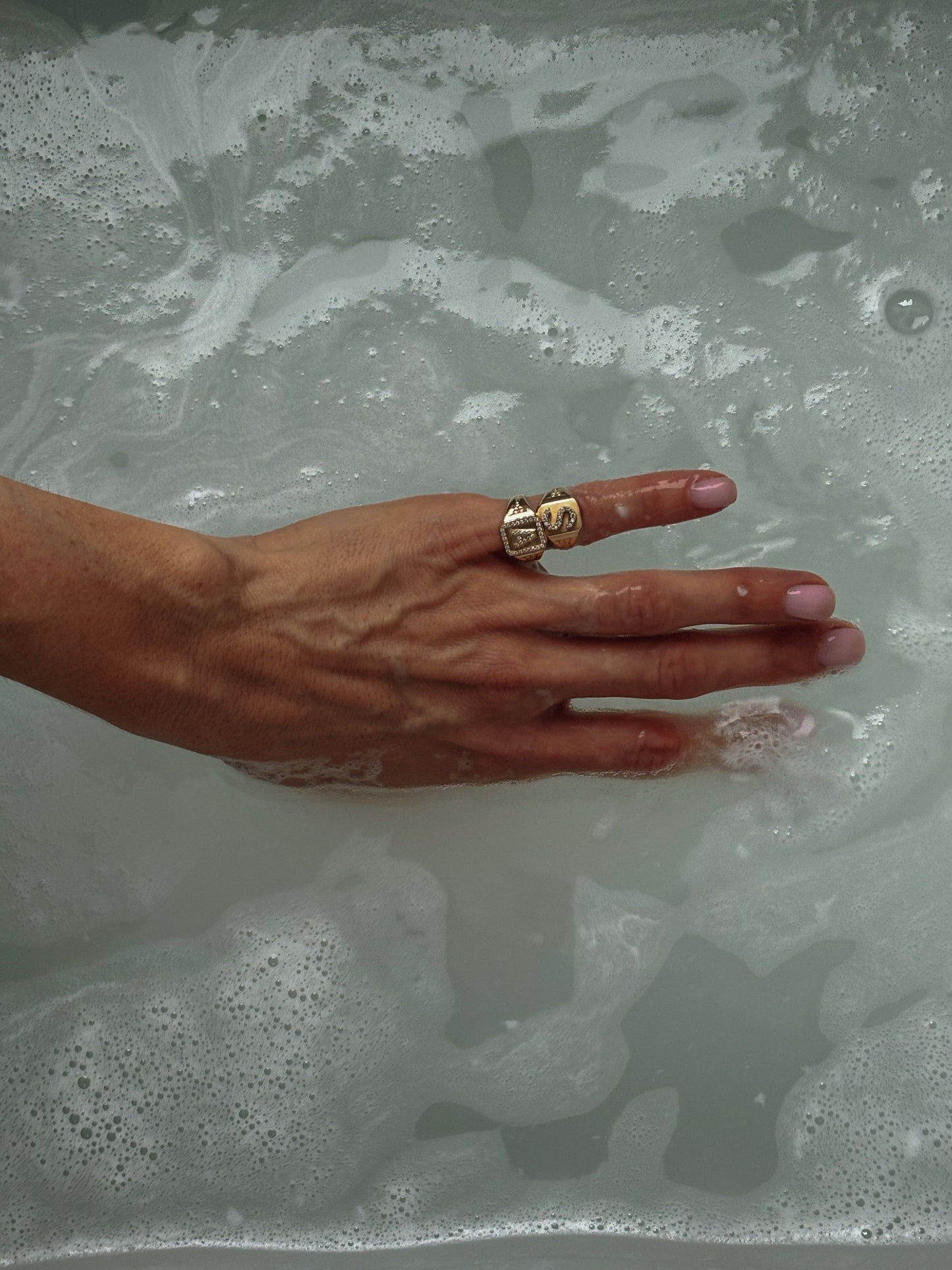 Pinky Ring with a Frame