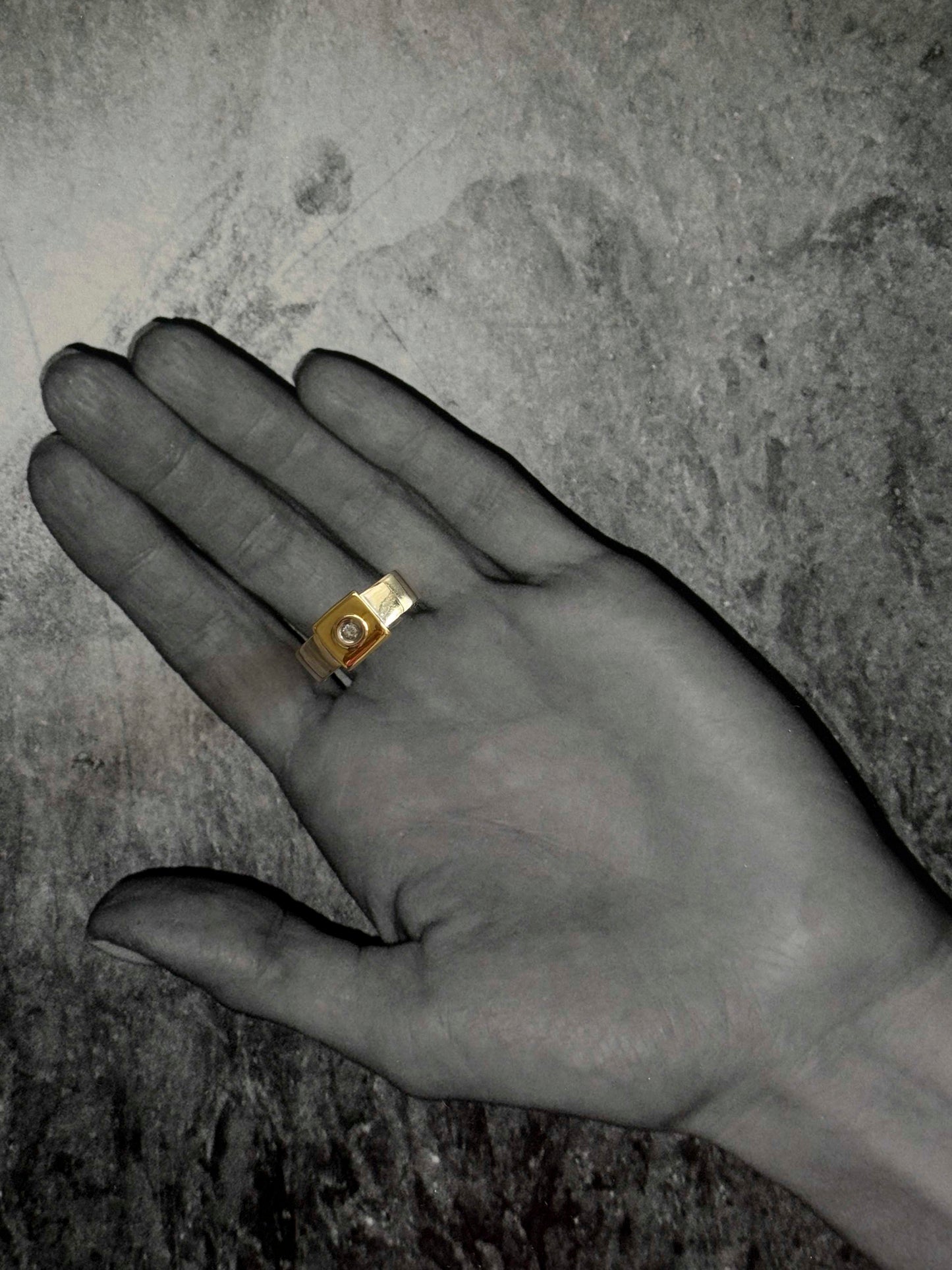 Rectangle Diamond Ring