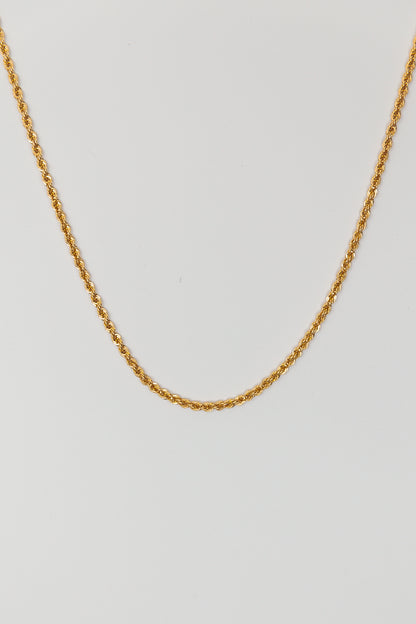 Twisted Gold Necklace