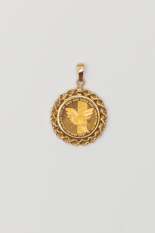 Dove’s Eyes Coin Pendant