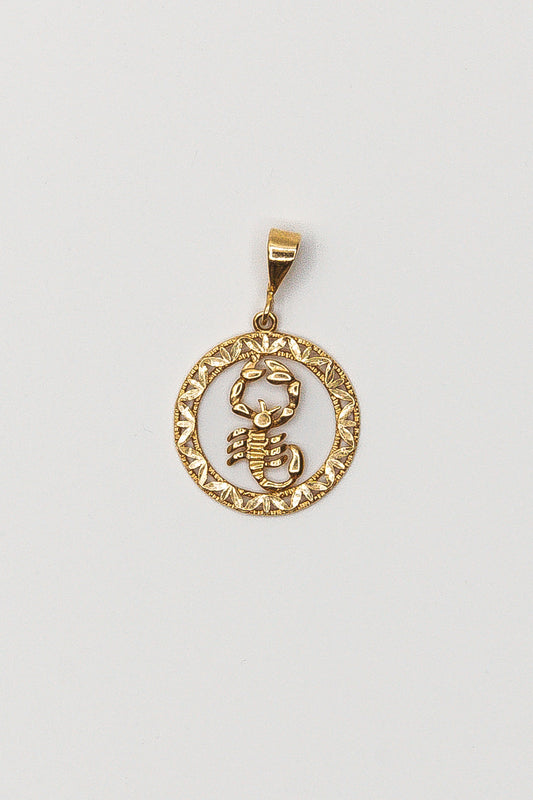 Round Scorpio Pendant