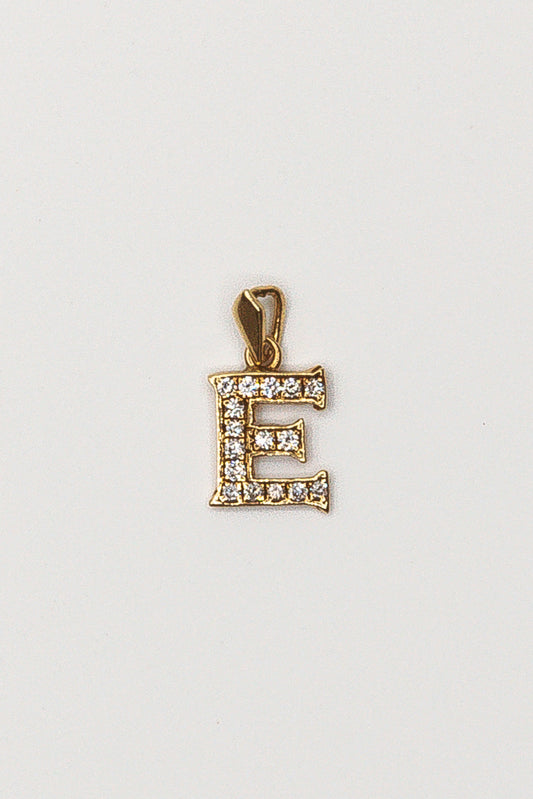 Diamonds Letter E Pendant