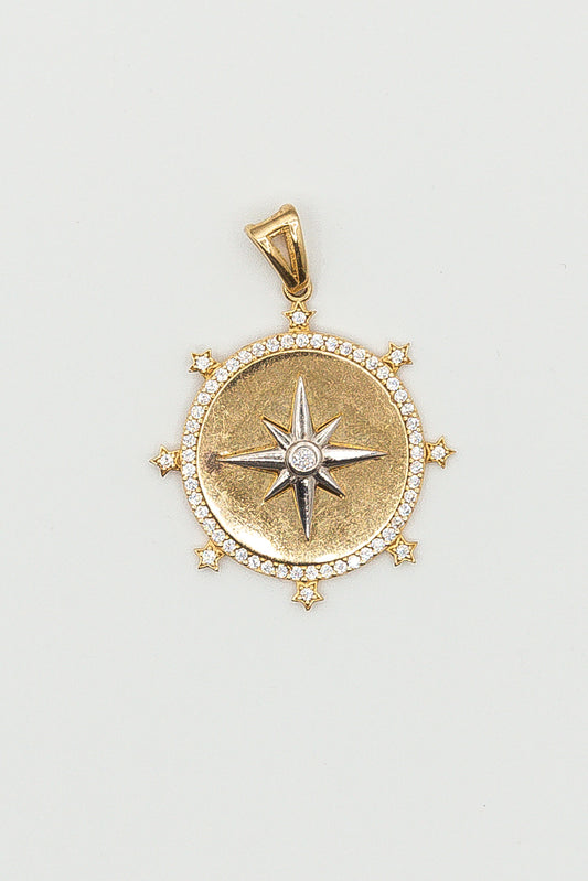 Compass With Stars Pendant