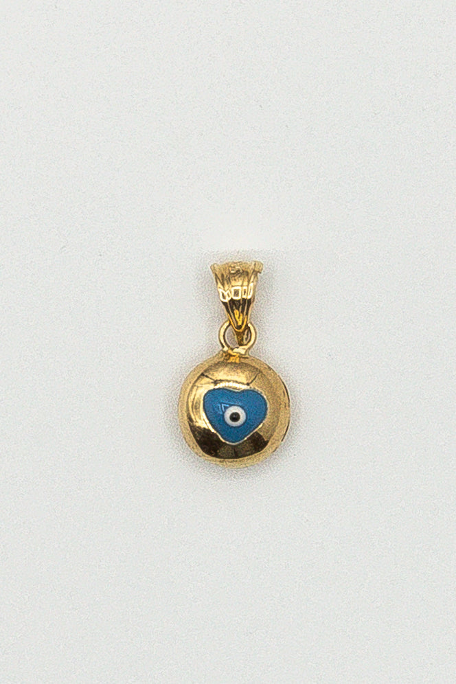 Rounded Heart Eye Pendant