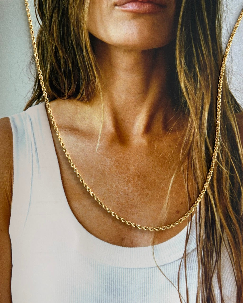 Twisted Gold Necklace