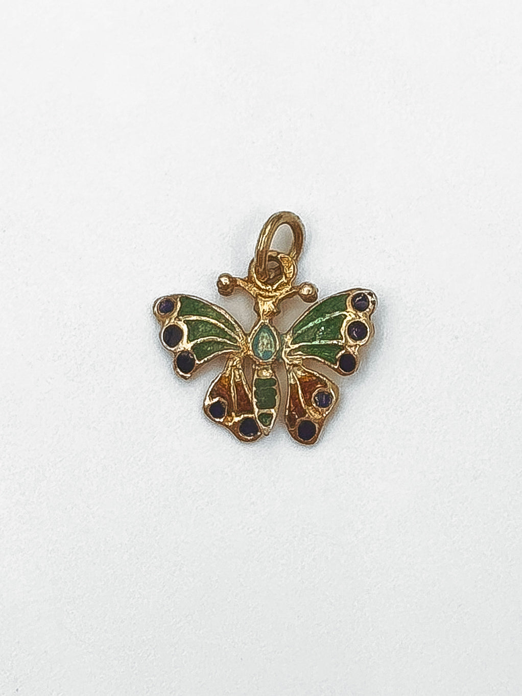 Enamel Butterfly Pendant