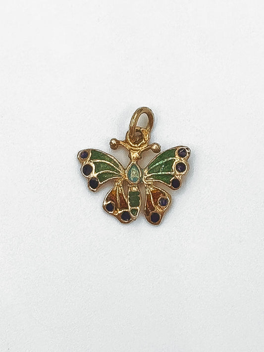 Enamel Butterfly Pendant