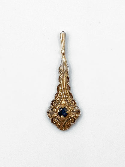 Art Deco Sapphire Pendant