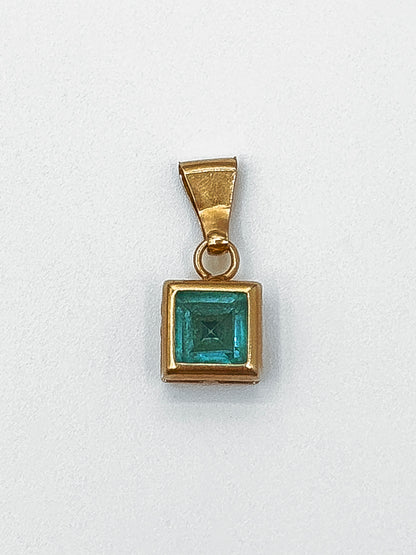 Square Light Blue Pendant