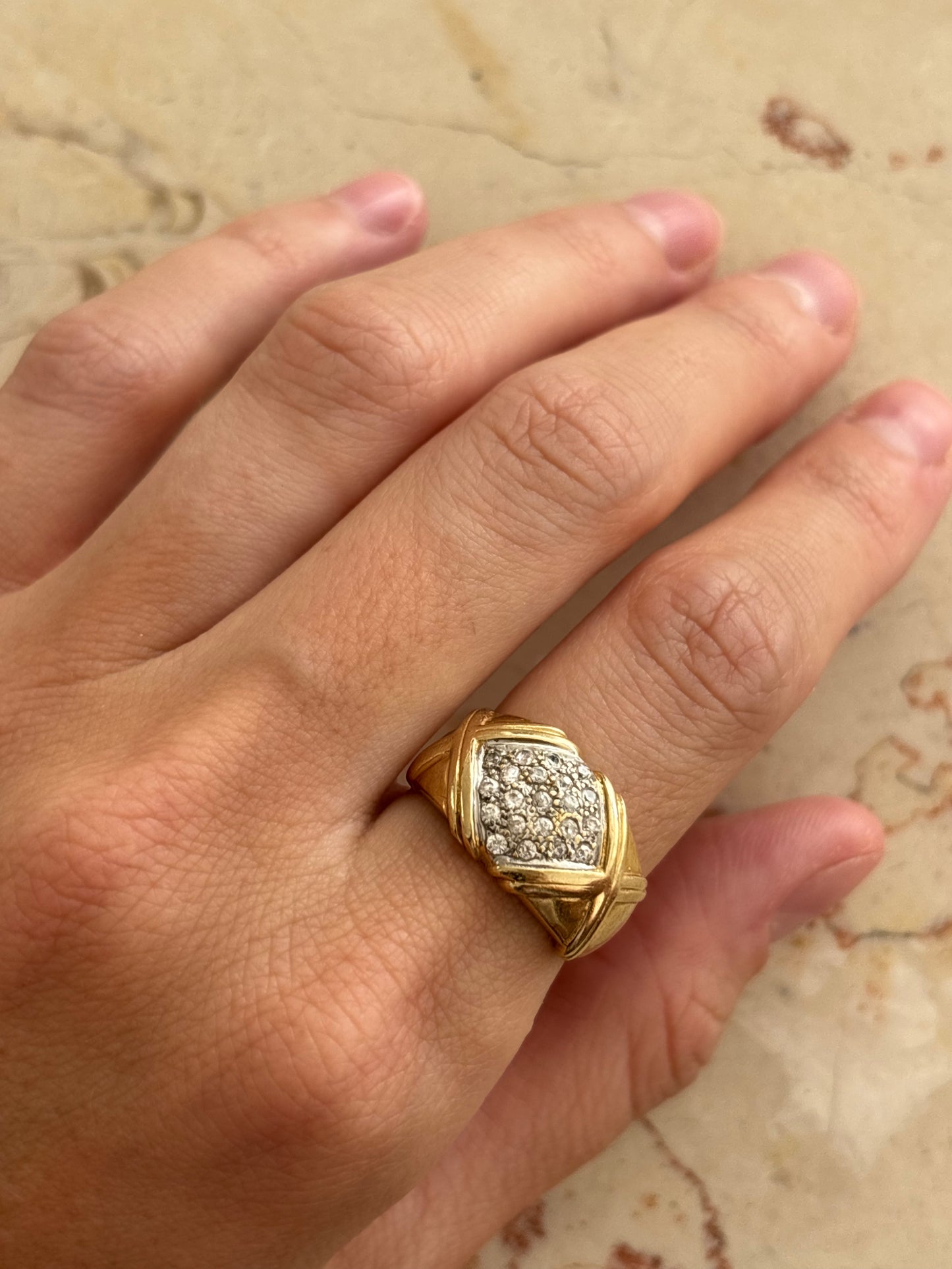 Zircons Vintage Ring