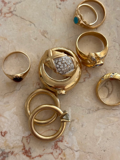 Zircons Vintage Ring