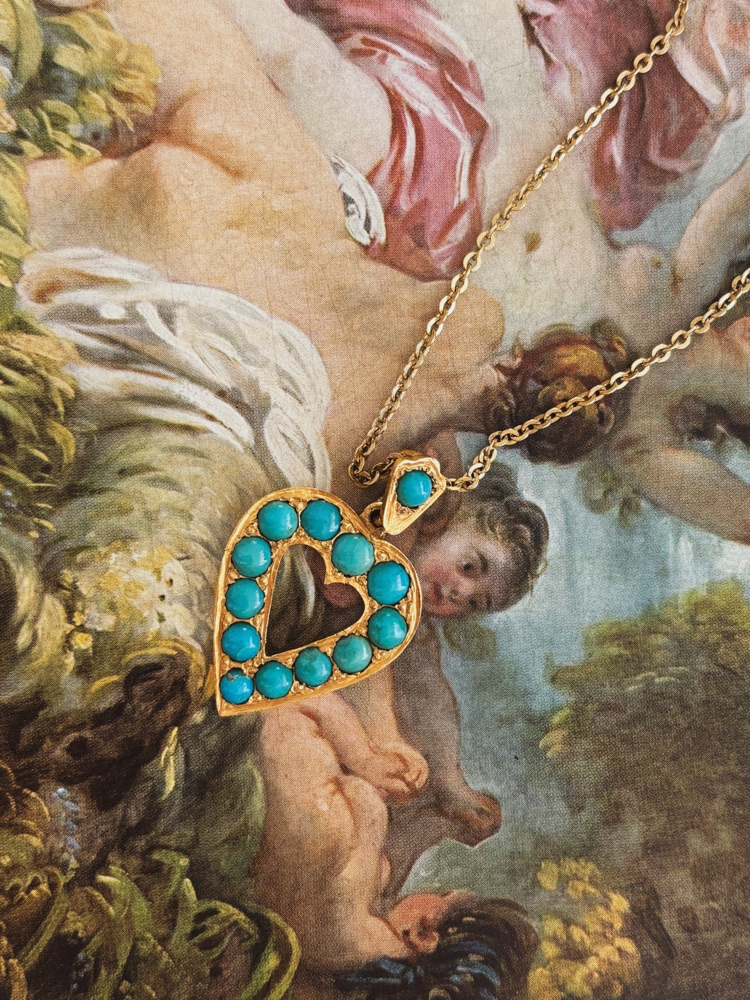 Turquoise Heart Necklace