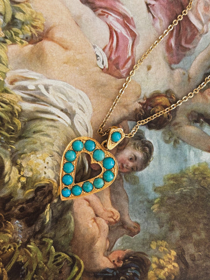 Turquoise Heart Necklace