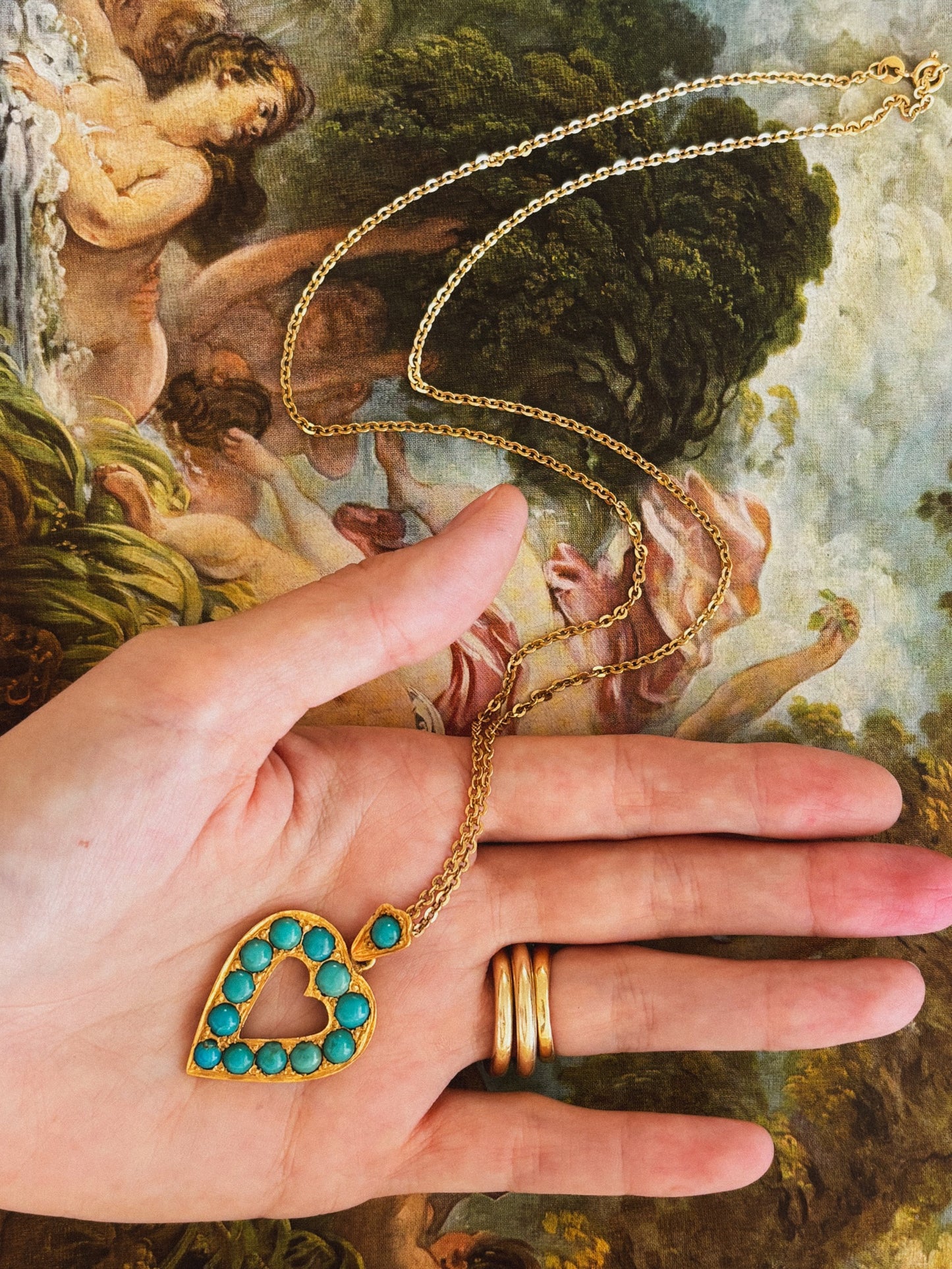 Turquoise Heart Necklace