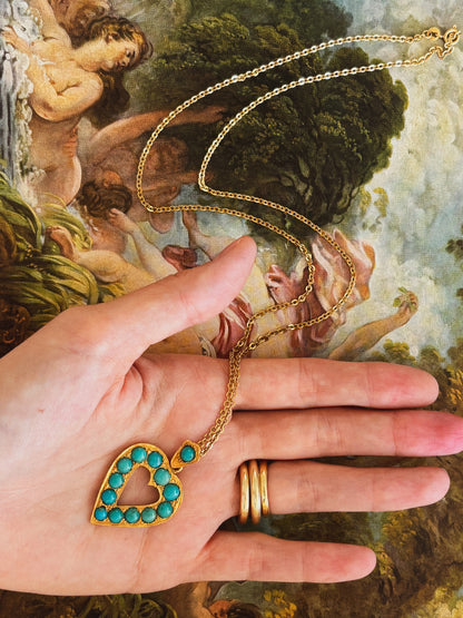 Turquoise Heart Necklace