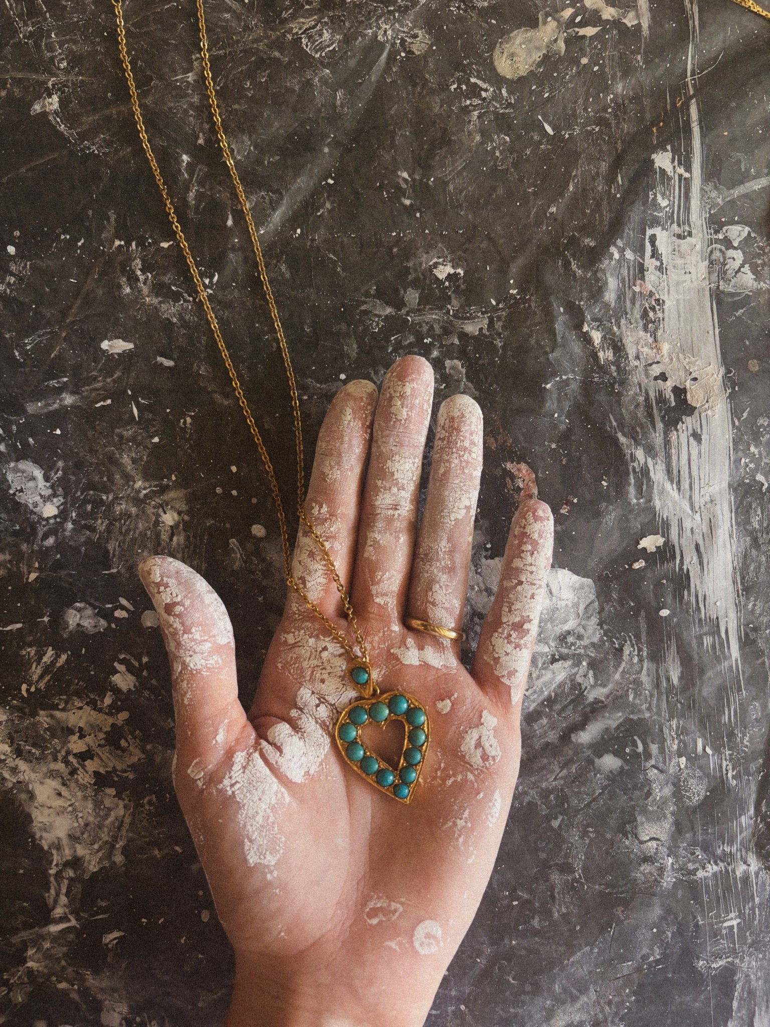 Turquoise Heart Necklace