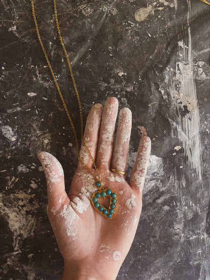 Turquoise Heart Necklace